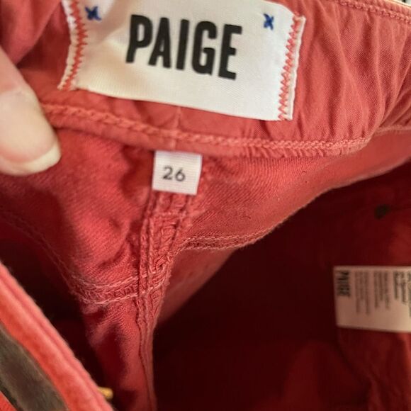 Paige skyline ankle peg jeans,‎ orange sunset sz 26 - Picture 2 of 16